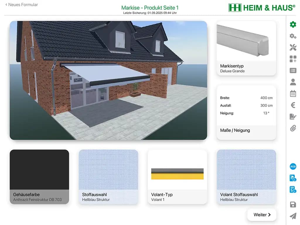 3D Produktkonfigurator Beispiel